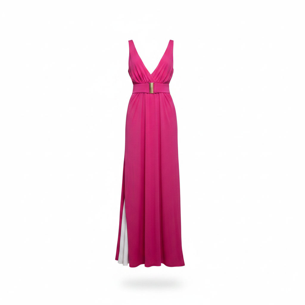 Rochie Maxi Pinko Cabreo Fucsia thumbnail 2