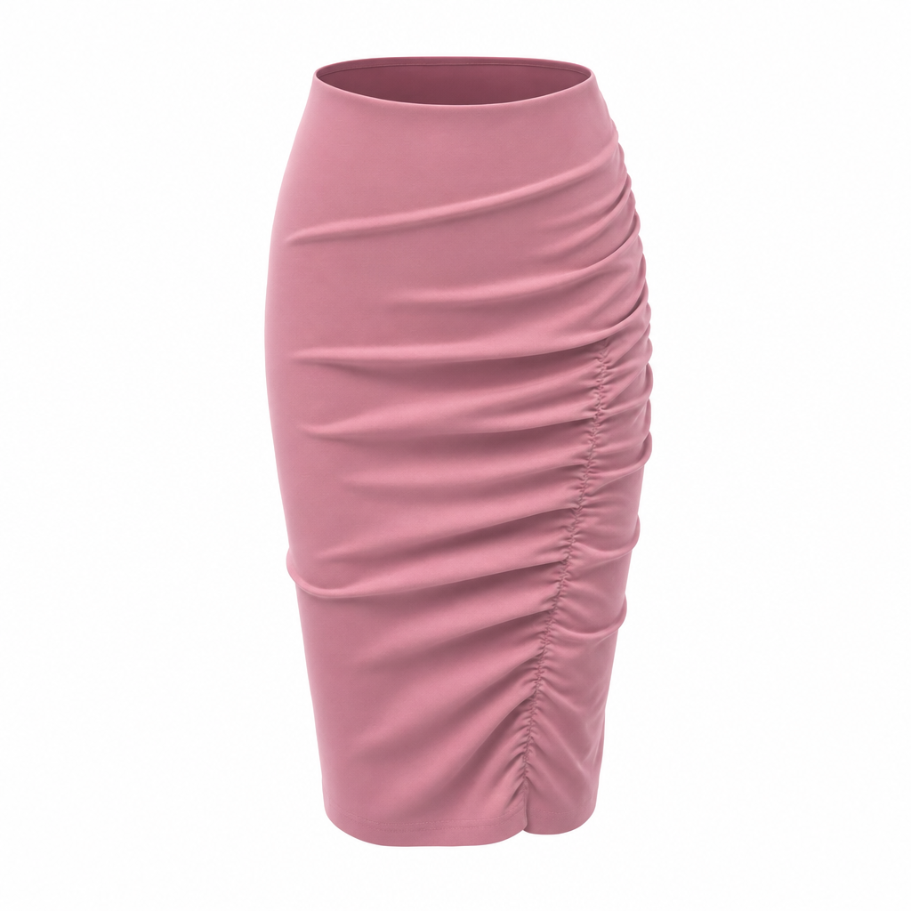 Fustă Pinko Grifone Roz In Stretch thumbnail 2
