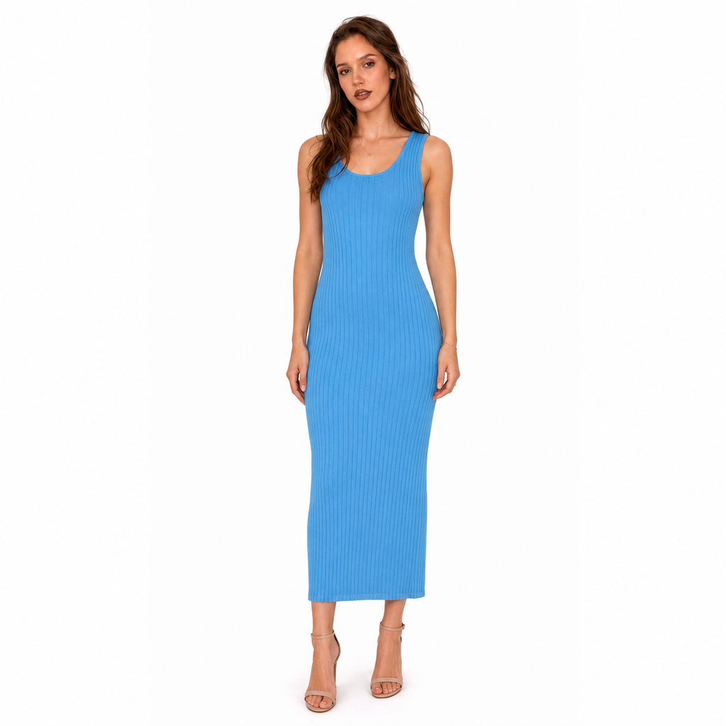 Rochie Pinko Dune Albastru Deschis