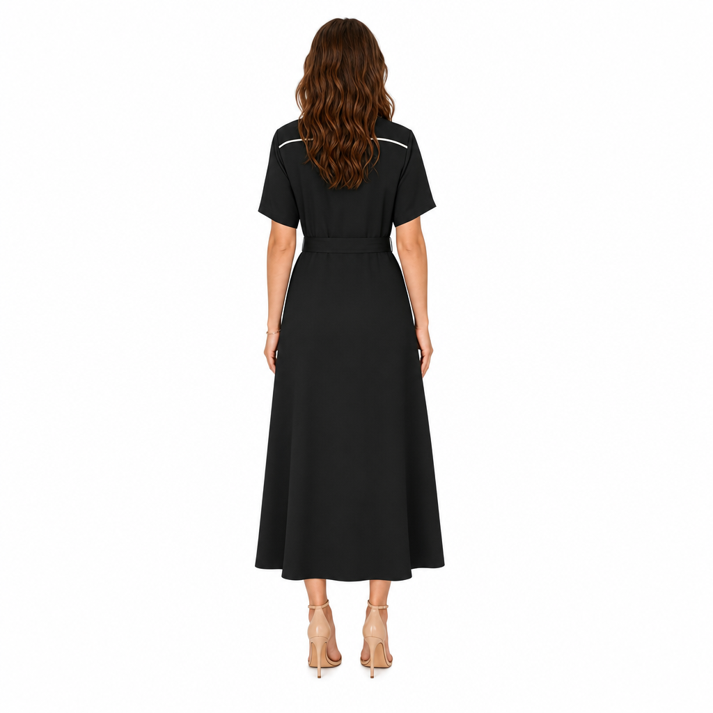 Rochie Pinko Chemisier Encanto Neagră