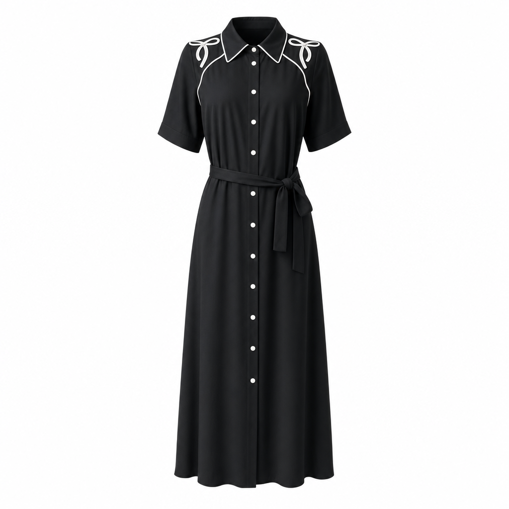 Rochie Pinko Chemisier Encanto Neagră thumbnail 2